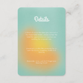 Tarjeta De Recepción Boda de Naranja de la Fábrica de la Moneda de Grad