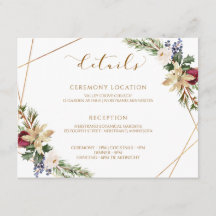 Boda de Navidad Elegante Moderno Detalles de Invie