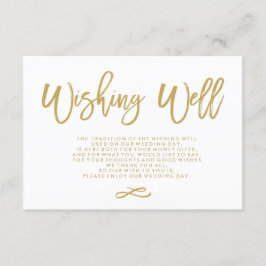 Tarjeta De Recepción Boda de oro con mano de moda con carta de oro que 