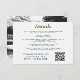 Tarjeta De Recepción Boda de parejas de golf