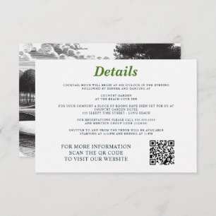 Tarjeta De Recepción Boda de parejas de golf