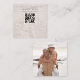 Tarjeta De Recepción Boda de pasaporte de Florida QR