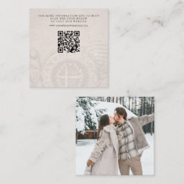 Tarjeta De Recepción Boda de pasaporte de Suecia QR