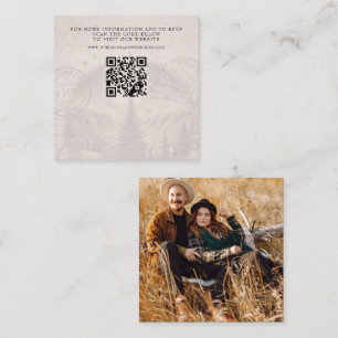 Tarjeta De Recepción Boda de Pasaportes de Colorado QR