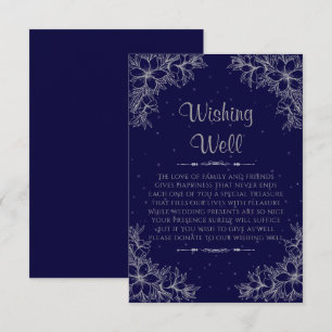 Tarjeta De Recepción Boda de Plata Ornate Deseando Bien