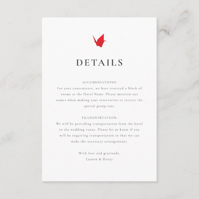Tarjeta De Recepción Boda de ranas de origen Insertar (Anverso)