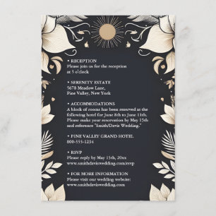 Tarjeta De Recepción Boda de renovación de voto matrimonial tradicional