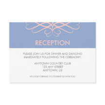 Boda de Rosa Cuarzo y Azul con Florituras Elegante