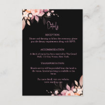 Boda de Rosa Negra y Rubor Floral