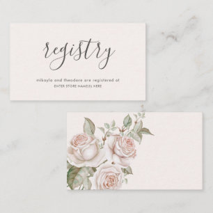 Tarjeta De Recepción Boda de Rosas de Rubor de paquetes