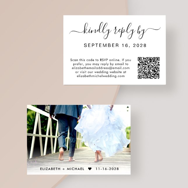 Tarjeta De Recepción Boda de secuencias de comandos de fotos de código  (Subido por el creador)