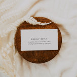 Tarjeta De Recepción Boda de tipografía de moda Sitio web RSVP<br><div class="desc">Este sitio web boda de tipografía de moda RSVP tarjeta de gabinete es perfecto para un boda moderno. El diseño es sencillo y presenta una tipografía minimalista clásica en blanco y negro con un toque rústico de boho. Personalizable de cualquier color. Mantenga el diseño minimalista y elegante, tal como está,...</div>