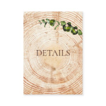 Boda de vegetación de corte de madera Detalles del