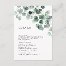 Boda de verde con aquarela simple