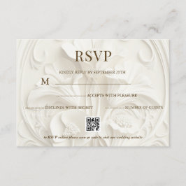 Tarjeta De Recepción Boda de Vintage Art Nouveau Rsvp