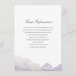 Tarjeta De Recepción Boda Debonair Insertar