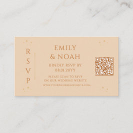 Tarjeta De Recepción Boda del código QR de código RSVP del presupuesto 