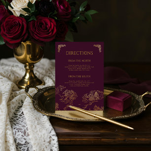 Tarjeta De Recepción Boda del Mapa del Mundo Antiguo de la Fantasía Med