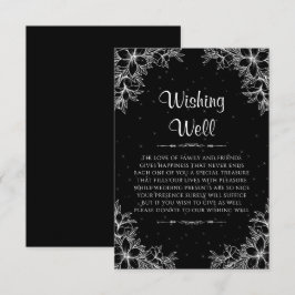 Tarjeta De Recepción Boda del Ornato Blanco Desear Bien