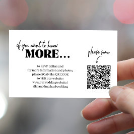 Tarjeta De Recepción Boda del sitio web de rsvp con detalles modernos d
