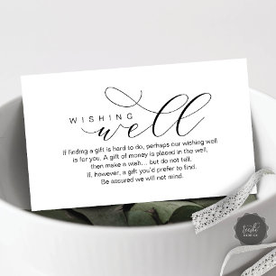 Tarjeta De Recepción Boda deseando lo mejor, elegancia moderna mínima