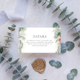 Tarjeta De Recepción Boda detalla el sueño mexicano rosado de Rubor