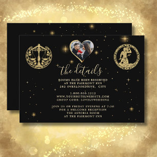 Tarjeta De Recepción Boda Detalles del código QR de la foto