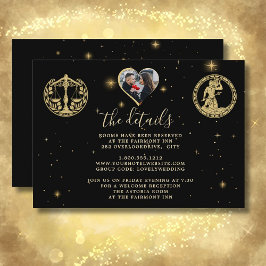 Tarjeta De Recepción Boda Detalles del código QR de la foto