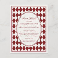 Boda Detalles más finos Arlequín Rojo Merlot