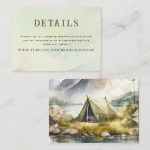 Tarjeta De Recepción Boda Detalles pequeños