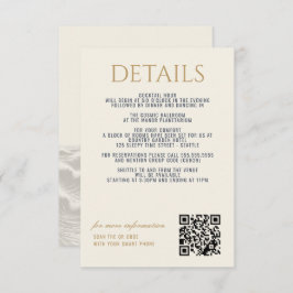 Tarjeta De Recepción Boda Dreamy Blue Palm Trees