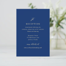 Boda elegante clásica de navy y crema