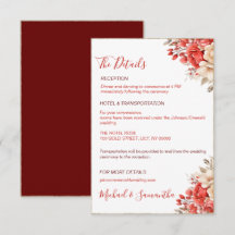Boda elegante con rosas rojas y marfil