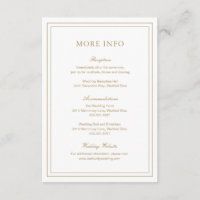 Boda elegante de oro clásico