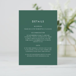 Tarjeta De Recepción Boda elegante minimalista con vegetación de eucali