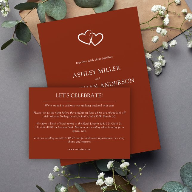 Tarjeta De Recepción Boda Elegante Moderno y Simple Elements (Subido por el creador)