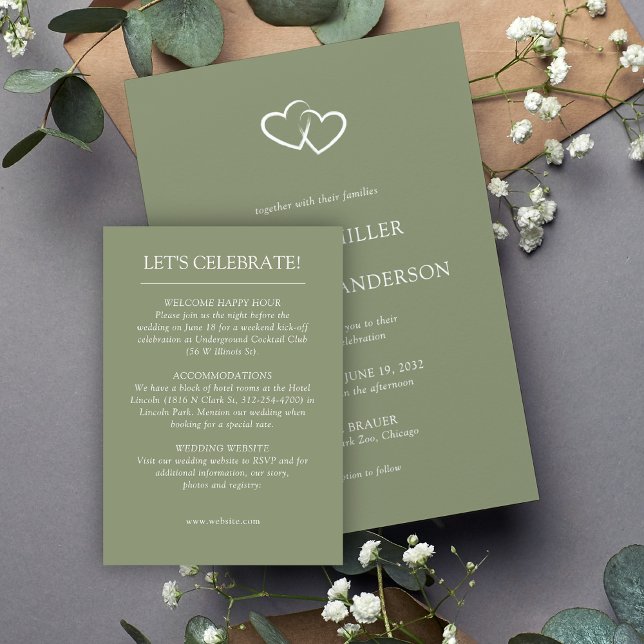 Tarjeta De Recepción Boda Elegante Moderno y Simple Elements (Subido por el creador)