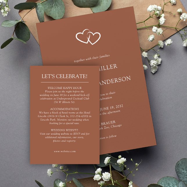 Tarjeta De Recepción Boda Elegante Moderno y Simple Elements (Subido por el creador)