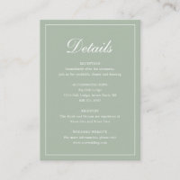 Boda elegante tradicional formal Sage Green