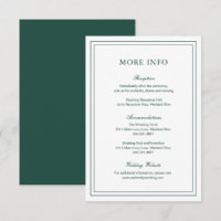 Boda elegante verde esmeralda clásica