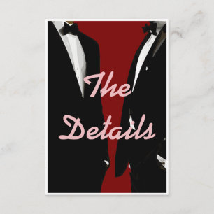 Tarjeta De Recepción Boda elegante y moderno de los homosexuales