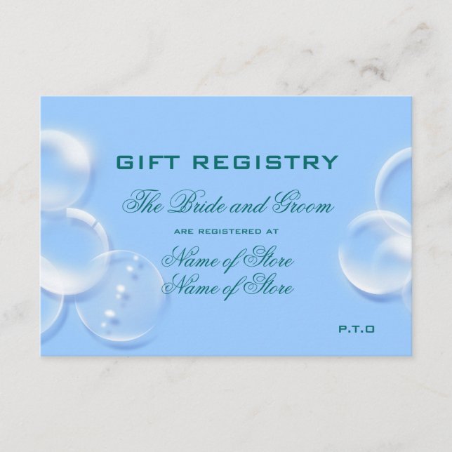 Tarjeta De Recepción boda en la playa (Anverso)