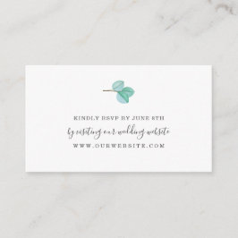 Tarjeta De Recepción Boda en línea de Eucalyptus greenerenerenerenery M