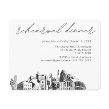 Boda en Raleigh Cena de Ensayo Elegante