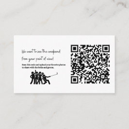 Tarjeta De Recepción Boda envíenos sus fotos AÑADIR SU CÓDIGO QR
