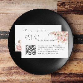Tarjeta De Recepción Boda floral acuarela de verano