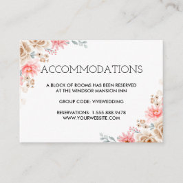 Tarjeta De Recepción Boda floral acuarela de verano