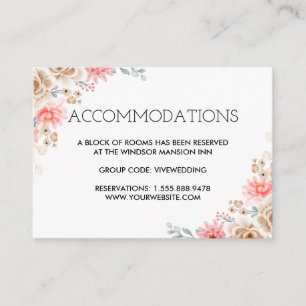 Tarjeta De Recepción Boda floral acuarela de verano