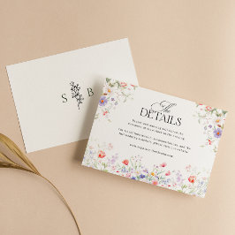 Tarjeta De Recepción Boda floral acuarela pastel jardín de primavera
