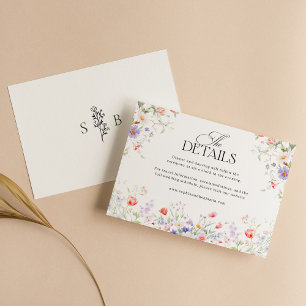 Tarjeta De Recepción Boda floral acuarela pastel jardín de primavera